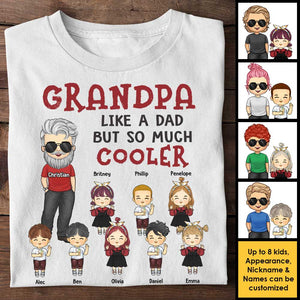 Grand-père, comme un papa, mais tellement plus cool ! Cadeau pour grand-père, t-shirt unisexe personnalisé, sweat à capuche