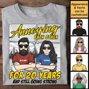 T-shirt unisexe personnalisé « Anniversaire ennuyeux » - Cadeau pour couple, mari et femme