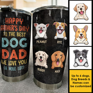 À notre meilleur papa chien - Gobelet personnalisé - Cadeau pour la fête des pères