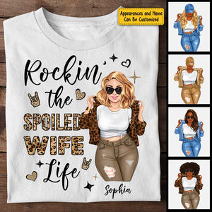 T-shirt unisexe personnalisé, sweat à capuche, cadeau pour femme gâtée