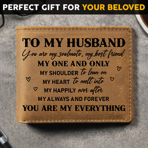 Mon unique portefeuille à deux volets - Cadeau pour couple, mari et femme