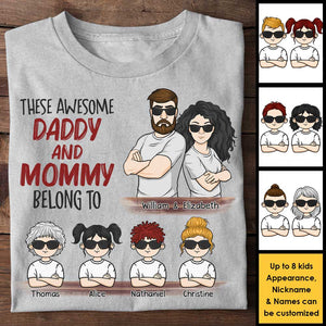 Nous sommes des papas et des mamans géniaux - T-shirt et sweat à capuche unisexe personnalisé - Cadeau pour couples, mari et femme