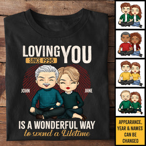 T'aimer est une merveilleuse façon - T-shirt unisexe personnalisé, sweat à capuche, sweat-shirt - Cadeau pour couple, mari, femme, anniversaire, fiançailles, mariage, cadeau de mariage
