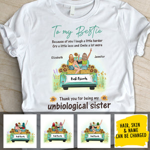 Cry A Little Less - Gift for Bestie, Personalized Unisex T-Shirt.