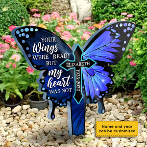 My Heart Was Not Ready - Personalized Custom Acrylic Garden Stake.