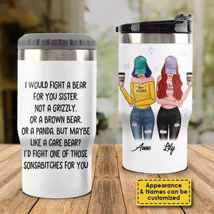 Je combats un ours pour toi - Glacière personnalisée - Cadeau pour meilleure amie