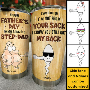 Bonne fête des pères à mon incroyable beau-père ! Cadeau pour papa, cadeau pour la fête des pères ! Gobelet personnalisé