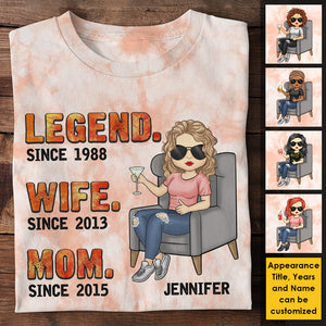 T-shirt unisexe personnalisé « Mama depuis des années »