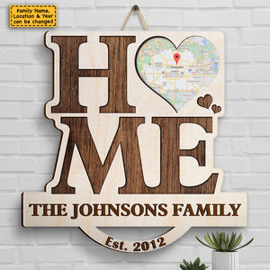 Sweet Home - Panneau en bois personnalisé - Cadeau pour la famille