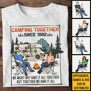 Camping Ensemble, Nous Avons Tout - T-shirt Unisexe Personnalisé, Sweat à Capuche, Sweatshirt - Cadeau Pour Couple, Mari Femme, Anniversaire, Fiançailles, Mariage, Mariage, Cadeau Camping