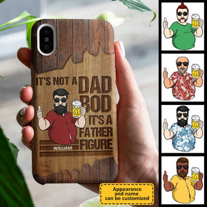 Figure paternelle, pas papa ! Cadeau pour papa, coque de téléphone personnalisée