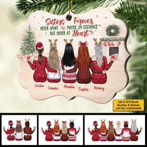 Because Of You I Laugh A Little Harder, Cry A Little Less And Smile A Lot More - Personalized Shaped Ornament.