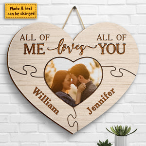 Je t'aime de tout mon cœur - Télécharger une image, cadeau pour couple, mari et femme - Panneau en bois personnalisé