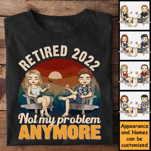 Ce n'est plus mon problème - T-shirt unisexe personnalisé, sweat à capuche, sweat-shirt - Cadeau pour couple, mari, femme, anniversaire, fiançailles, mariage, cadeau de mariage