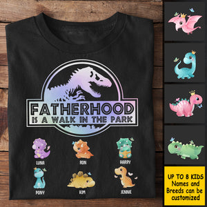 La paternité, c'est comme une promenade au parc ! Cadeau pour papa et grand-père ! T-shirt et sweat à capuche unisexe personnalisé
