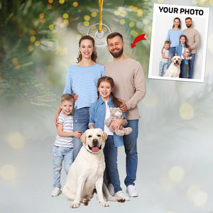 Custom Photo Special Gift - Dog & Cat Personalized Custom Ornament - Acrylic Custom Shaped - Christmas Gift For Pet Owners, Pet Lovers