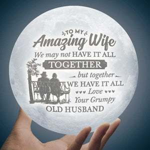 Ensemble, nous avons tout - Lampe de lune - À ma femme, cadeau pour femme, anniversaire, fiançailles, mariage, cadeau de mariage, cadeau de Noël