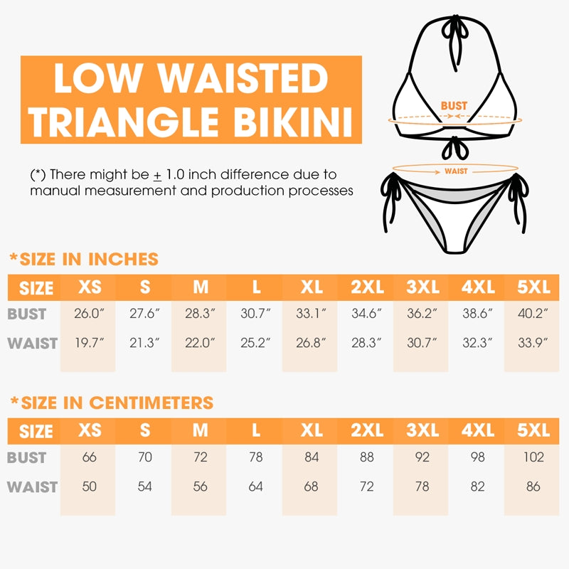 Photo personnalisée « Je veux être avec toi partout » - Bikini triangle taille basse personnalisé et amusant - Cadeau de vacances d'été, cadeau de fête d'anniversaire pour femme