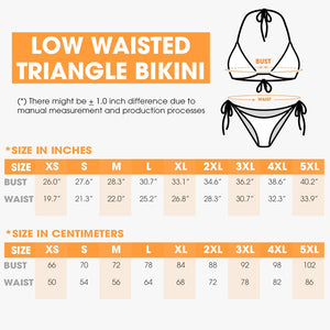 Photo personnalisée « Je veux être avec toi partout » - Bikini triangle taille basse personnalisé et amusant - Cadeau de vacances d'été, cadeau de fête d'anniversaire pour femme