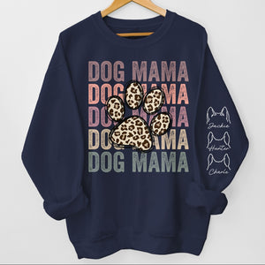 Meilleure maman à fourrure de tous les temps - Sweat-shirt unisexe personnalisé pour chien et chat avec motif sur la manche - Cadeau pour propriétaires et amoureux des animaux