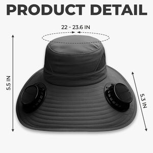 Custom Hat With Fans Solar Power - Personalized Garden Gifts For Gardeners - Plant Dreams, Grow Joy