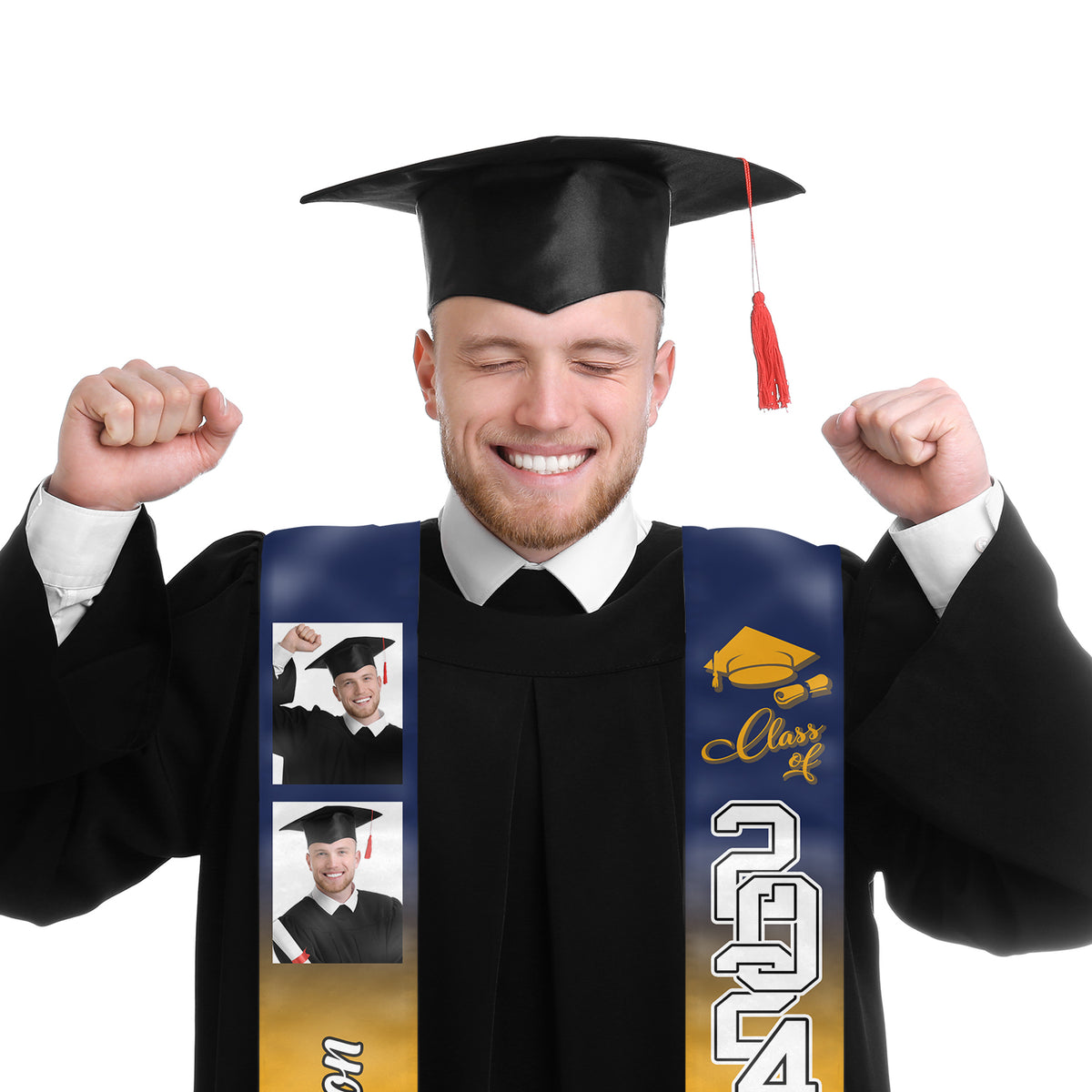 Nous l'avons fait, promotion 2024 - Étole de remise de diplôme personnalisée - Télécharger une image, cadeau de remise de diplôme