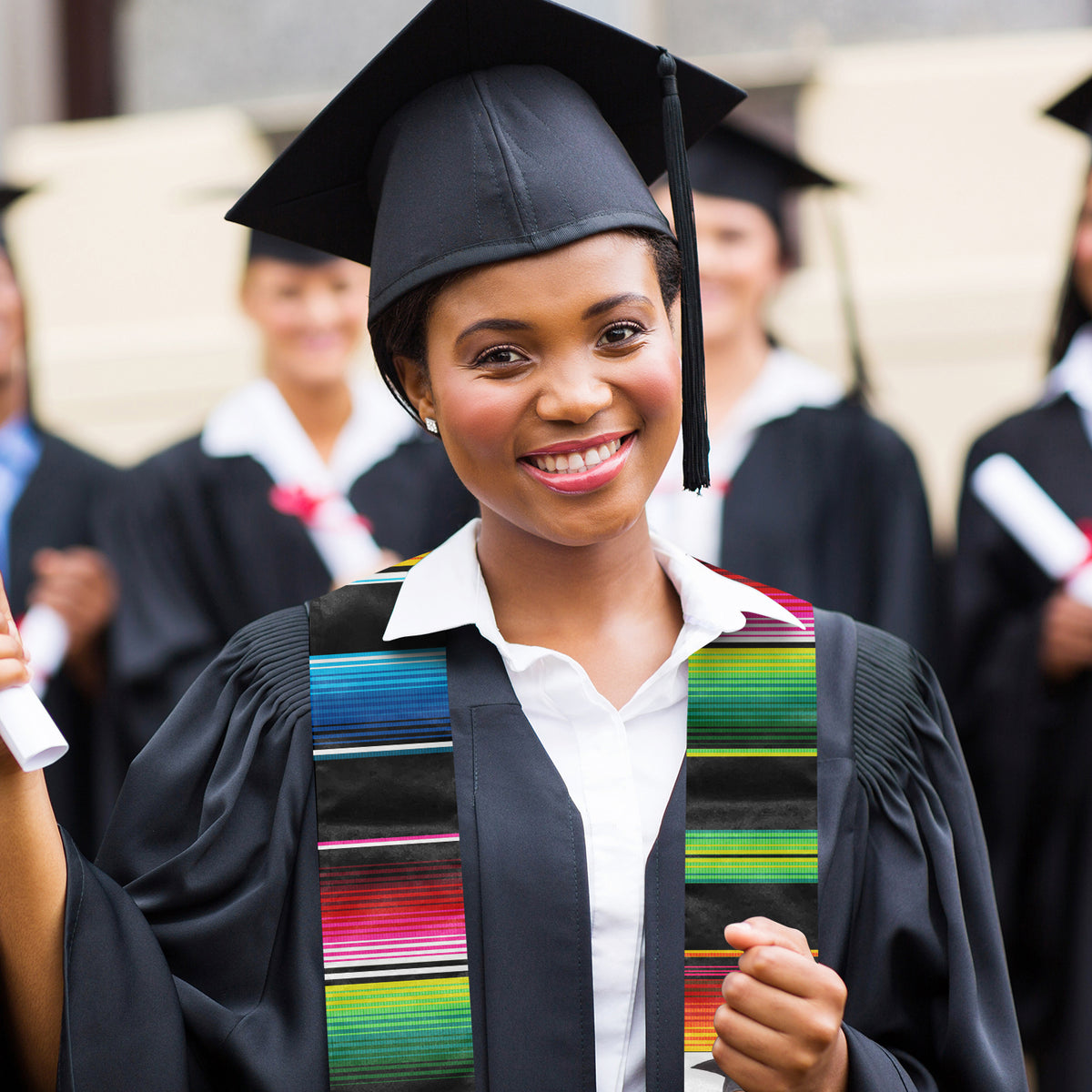 Étole de remise de diplôme personnalisée pour diplômés de la promotion 2024 : télécharger une image, cadeau de remise de diplôme