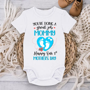 Tu fais du bon travail, maman ! - Body bébé personnalisé pour la famille - Cadeau pour la fête des mères, baby shower, première maman