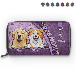 Les chiens ont juste besoin de vous et d'amour - Portefeuille long en cuir personnalisé pour chien et chat - Cadeau pour propriétaires et amoureux des animaux