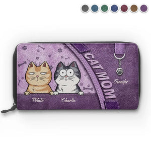 Nous avons juste besoin de toi et d'amour - Portefeuille long en cuir personnalisé pour chien et chat - Cadeau pour les propriétaires d'animaux et les amoureux des animaux