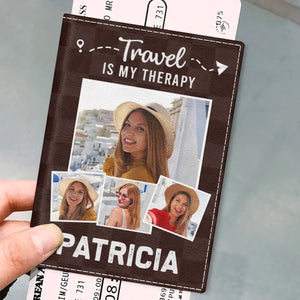 Photo personnalisée : Collectionnez des moments, pas des objets ! Étui de passeport personnalisé, porte-passeport, cadeau de vacances, cadeau pour les amoureux du voyage d'aventure.