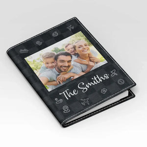 Photo personnalisée, compagnons de voyage idéaux : ma famille ! - Étui de passeport personnalisé, porte-passeport - Cadeau de vacances, cadeau pour les amateurs de voyages d'aventure