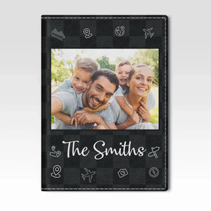 Photo personnalisée, compagnons de voyage idéaux : ma famille ! - Étui de passeport personnalisé, porte-passeport - Cadeau de vacances, cadeau pour les amateurs de voyages d'aventure