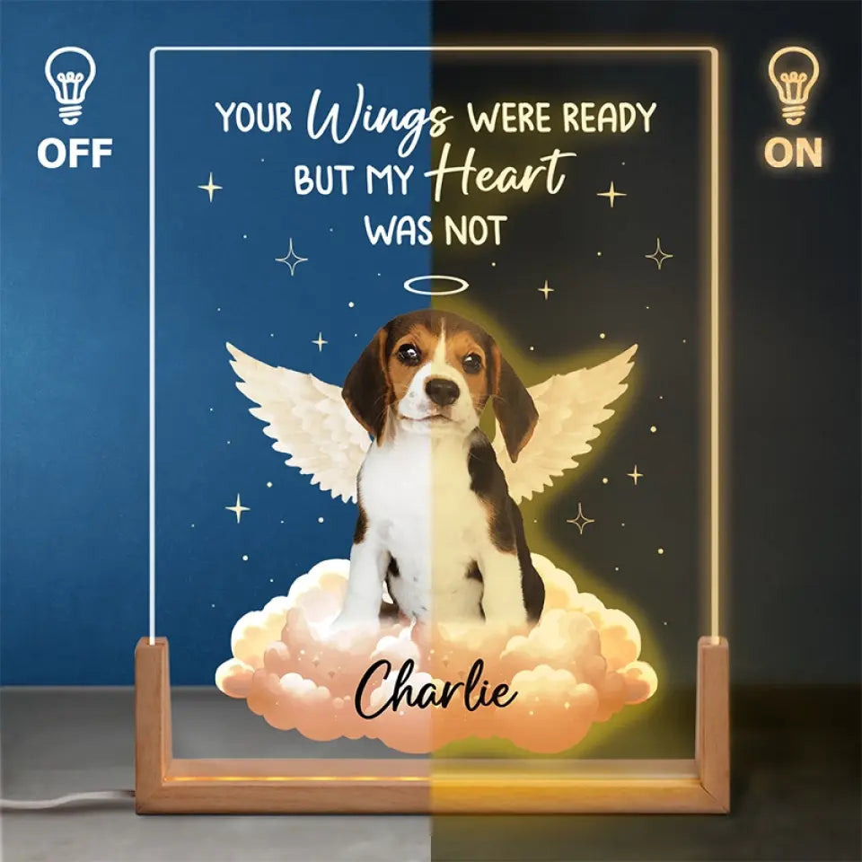 Photo personnalisée que vous avez laissée sur mon cœur – Veilleuse LED 3D en noyer personnalisée en forme de cœur – Cadeau de condoléances pour les propriétaires et les amoureux des animaux