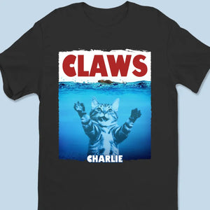 T-shirt, sweat à capuche et sweat-shirt unisexe personnalisé avec photo « Les animaux sont là » pour chien et chat - Cadeau pour propriétaires et amoureux des animaux