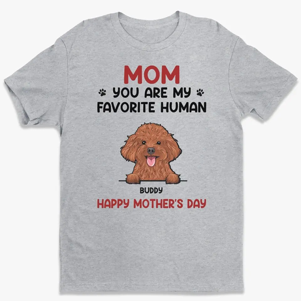 Tu es mon humain préféré - T-shirt unisexe personnalisé pour chien et chat, sweat à capuche, cadeau pour propriétaires d'animaux et amoureux des animaux