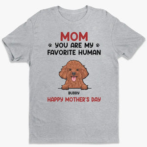 Tu es mon humain préféré - T-shirt unisexe personnalisé pour chien et chat, sweat à capuche, cadeau pour propriétaires d'animaux et amoureux des animaux