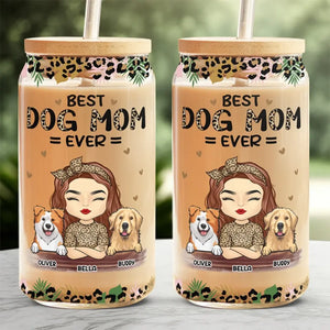 Tu es la meilleure maman chat du monde ! Tasse en verre personnalisée pour chien et chat, tasse à café glacé, cadeau pour la fête des mères, pour les propriétaires d'animaux et les amoureux des animaux.