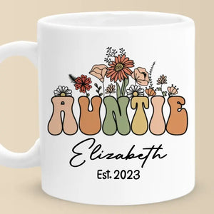 J'adore être appelée tante ! Mug personnalisé pour la famille ! Cadeau pour les membres de la famille