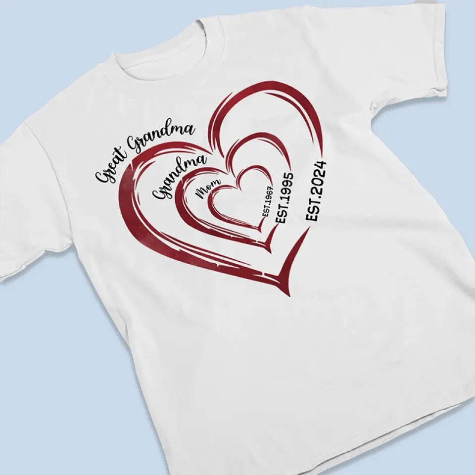 Le voyage remarquable de grand-mère - T-shirt unisexe personnalisé, sweat à capuche, sweat-shirt - Fête des Mères, cadeau pour maman, grand-mère