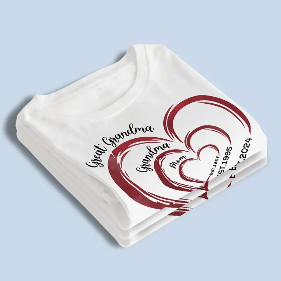 Le voyage remarquable de grand-mère - T-shirt unisexe personnalisé, sweat à capuche, sweat-shirt - Fête des Mères, cadeau pour maman, grand-mère