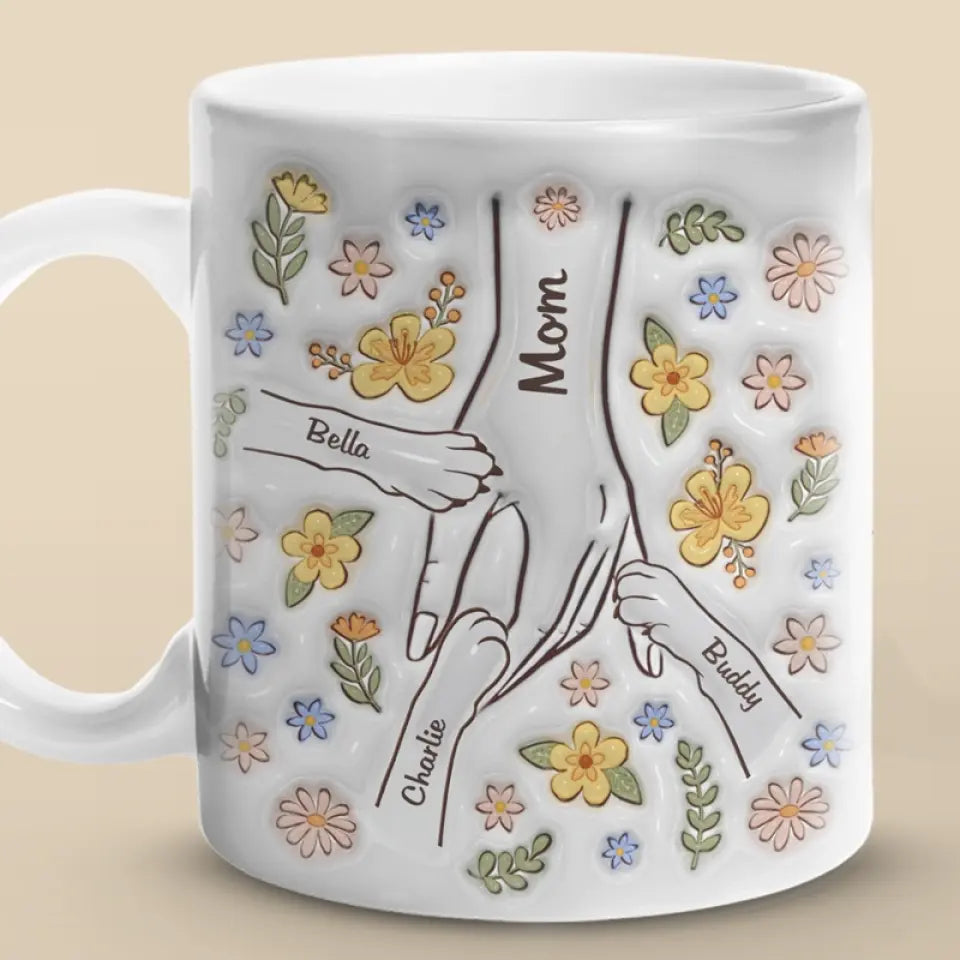 Le temps passé avec les chats n'est jamais perdu - Mug personnalisé avec effet gonflable 3D pour chien et chat - Fête des Mères, cadeau pour les propriétaires d'animaux et les amoureux des animaux