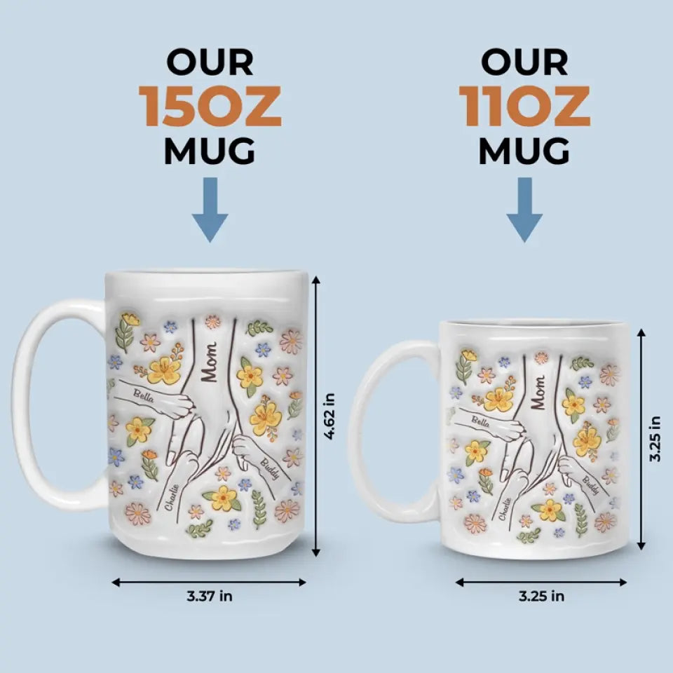 Le temps passé avec les chats n'est jamais perdu - Mug personnalisé avec effet gonflable 3D pour chien et chat - Fête des Mères, cadeau pour les propriétaires d'animaux et les amoureux des animaux
