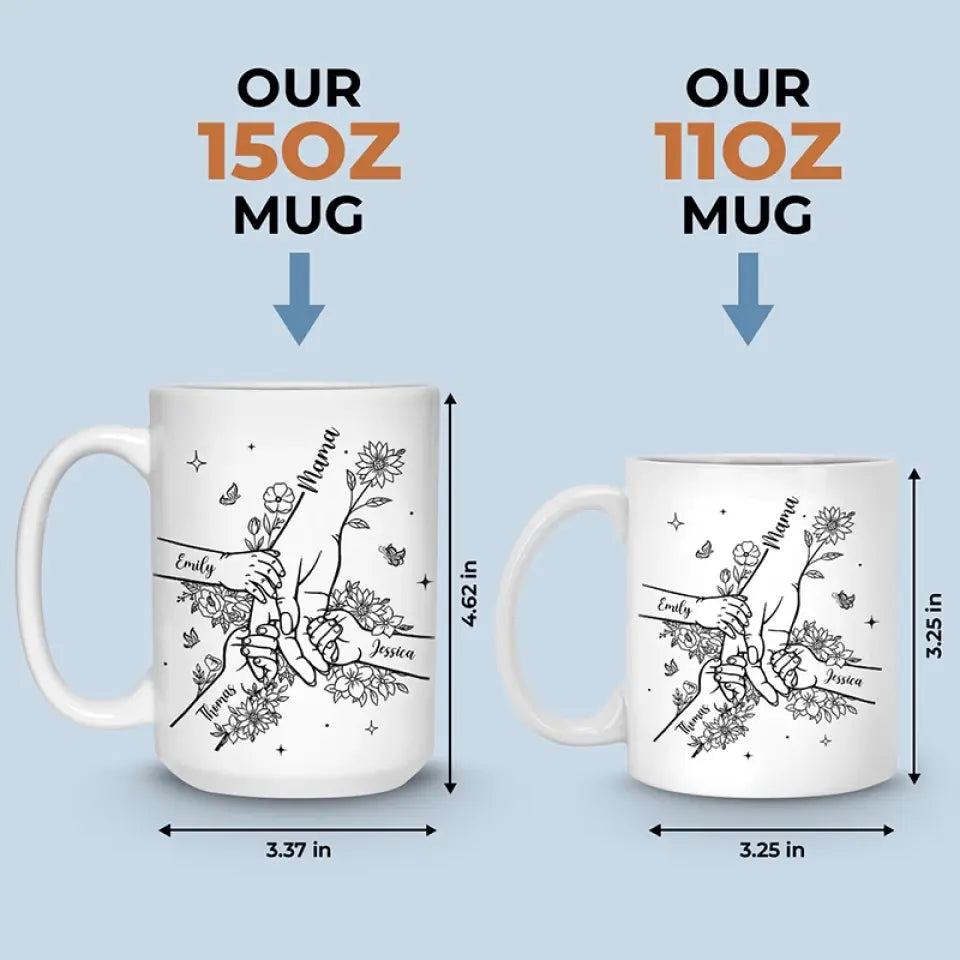 Les étoiles ne brillent pas sans l'obscurité - Mug personnalisé pour la famille - Fête des Mères, cadeau pour maman, grand-mère