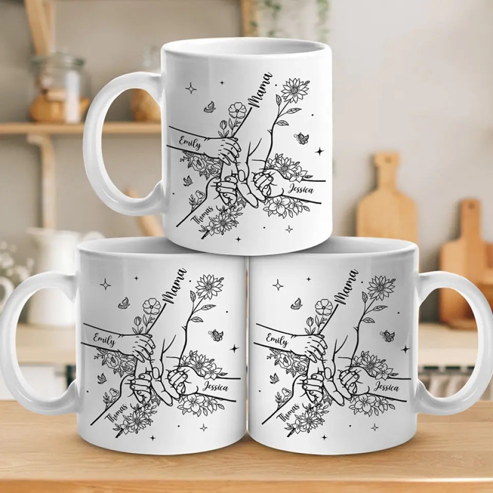 Les étoiles ne brillent pas sans l'obscurité - Mug personnalisé pour la famille - Fête des Mères, cadeau pour maman, grand-mère
