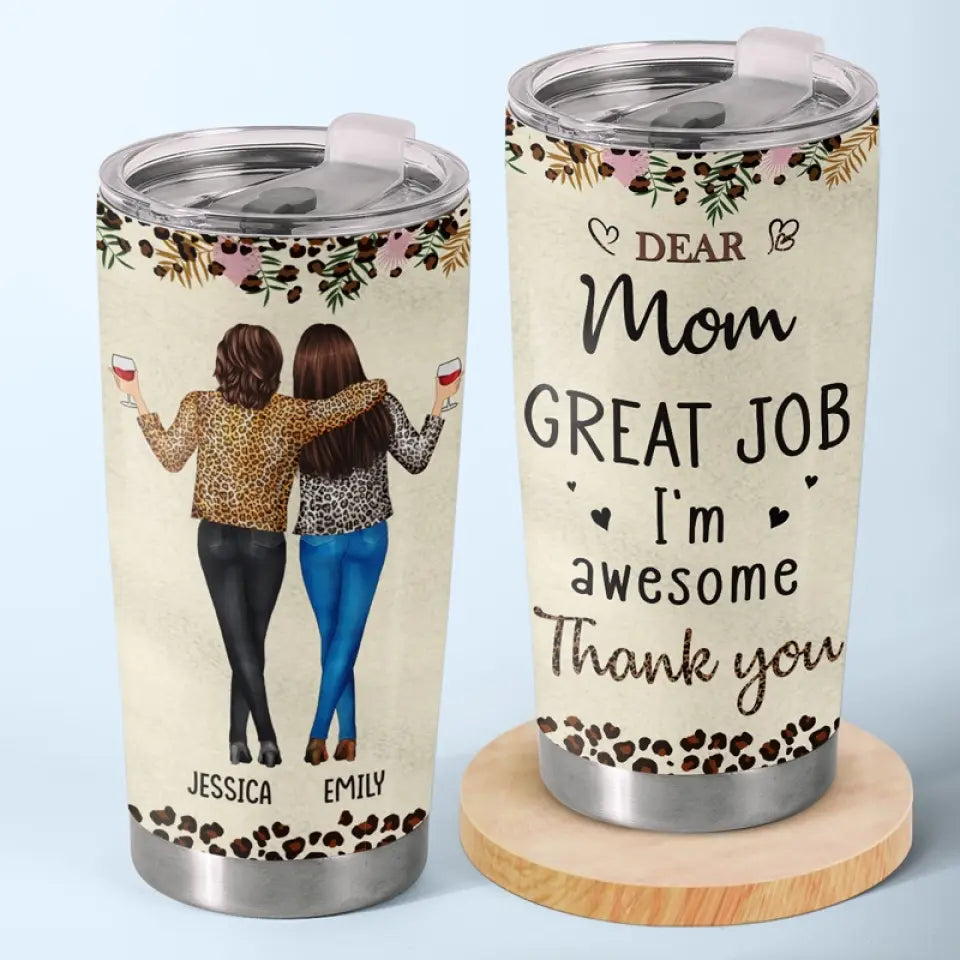 Excellent travail, nous sommes géniaux - Gobelet personnalisé pour la famille - Cadeau pour maman