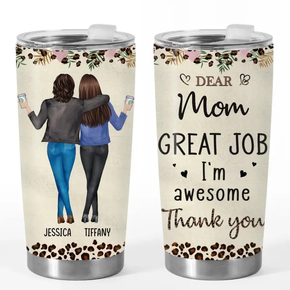Excellent travail, nous sommes géniaux - Gobelet personnalisé pour la famille - Cadeau pour maman