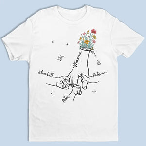 Tu me tiens si doucement - T-shirt unisexe personnalisé pour la famille, sweat à capuche, sweat-shirt - Fête des Mères, cadeau pour maman, grand-mère