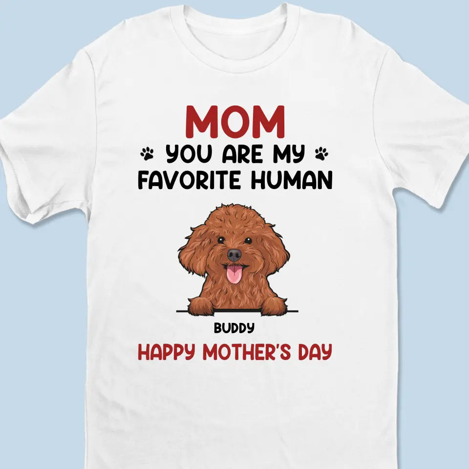 Tu es mon humain préféré - T-shirt unisexe personnalisé pour chien et chat, sweat à capuche, cadeau pour propriétaires d'animaux et amoureux des animaux