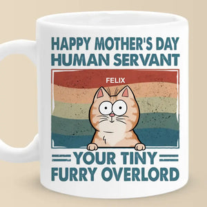 Je suis ton petit seigneur à fourrure - Mug personnalisé pour chat - Fête des Mères, cadeau pour les propriétaires d'animaux de compagnie, amoureux des animaux